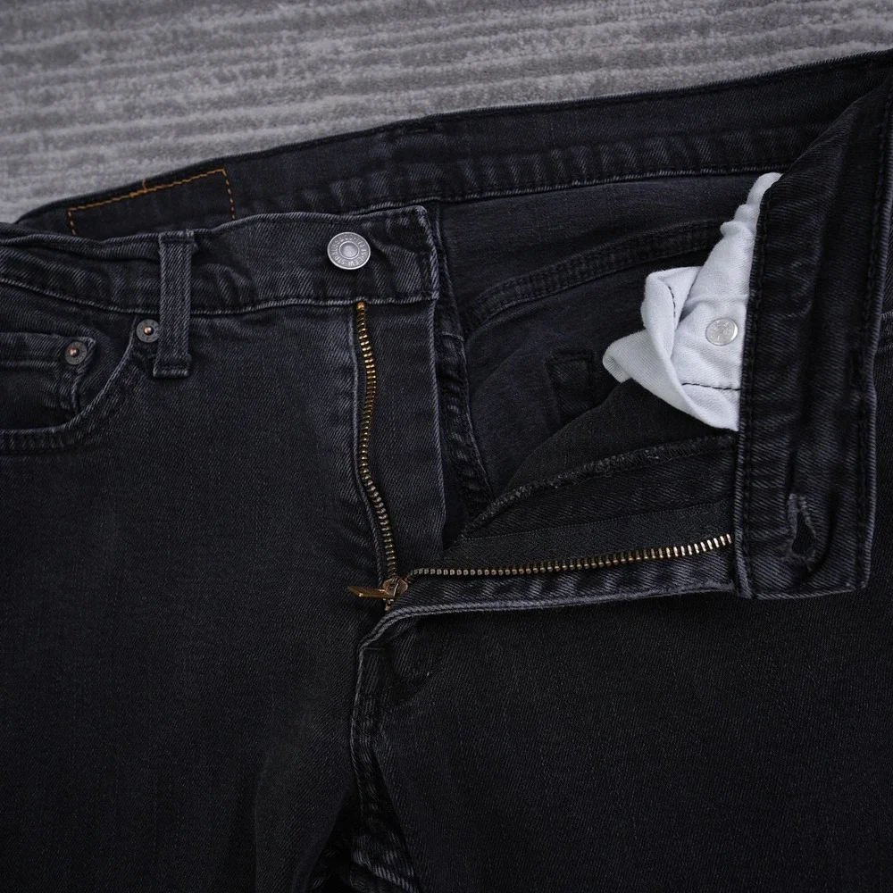 Levis 511 Slim Fit‎ Black Jeans Mens Denim Pants 32x29 (Fit 30x24.5)